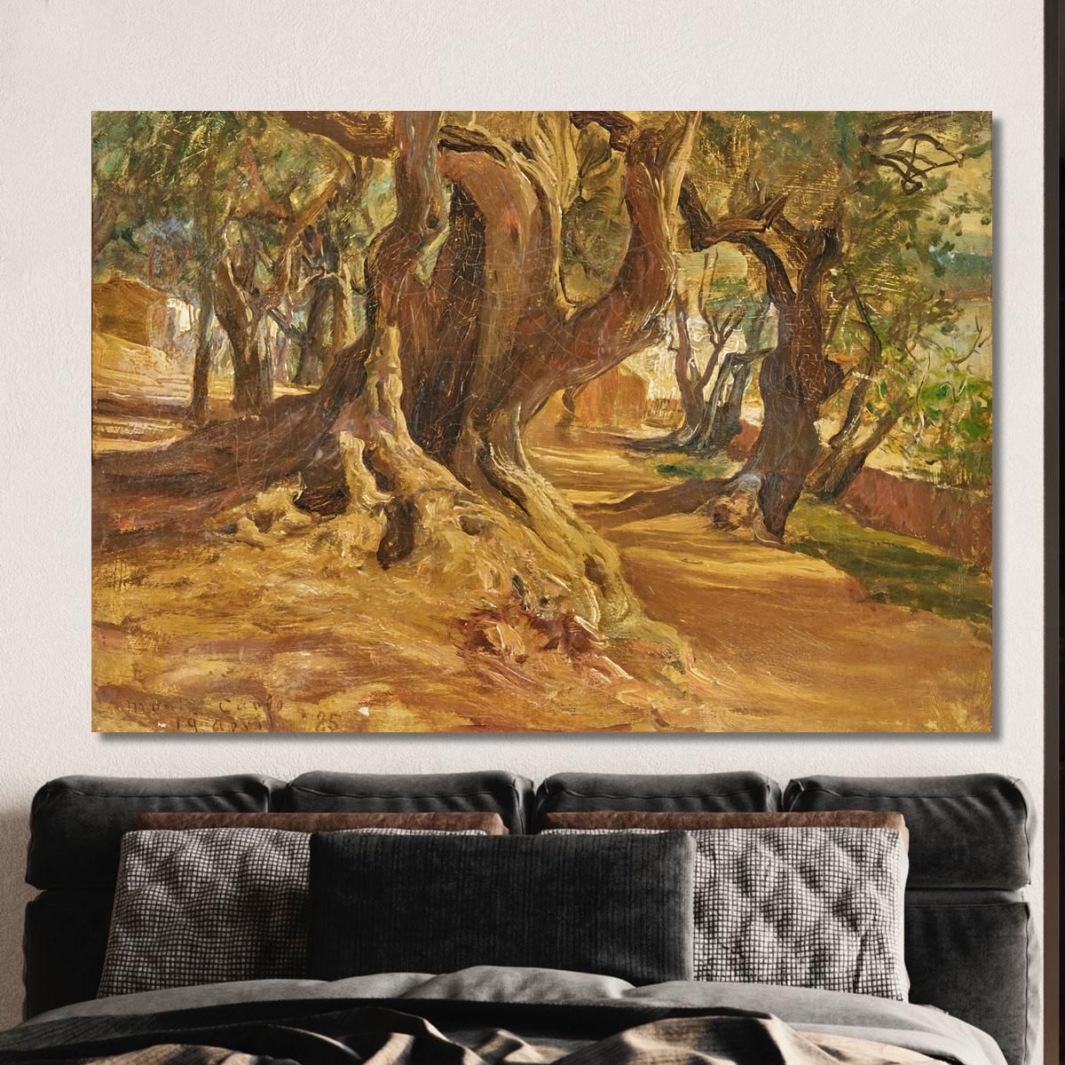 Tree Trunk Frederick Arthur Bridgman fab68 canvas print 