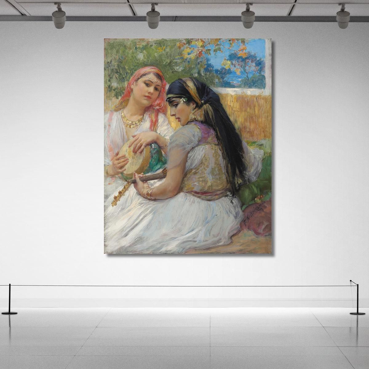 Two Young Algerians Frederick Arthur Bridgman fab69 canvas print 