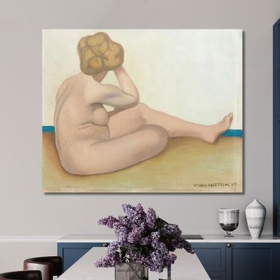 Bather Sitting On The Sand Félix Vallotton fvl5 canvas print 
