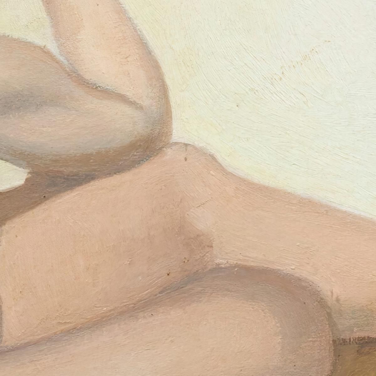 Bather Sitting On The Sand Félix Vallotton fvl5 canvas print