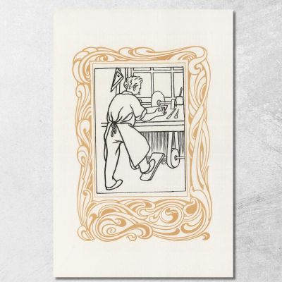 Marquetry Félix Vallotton fvl24 canvas print 