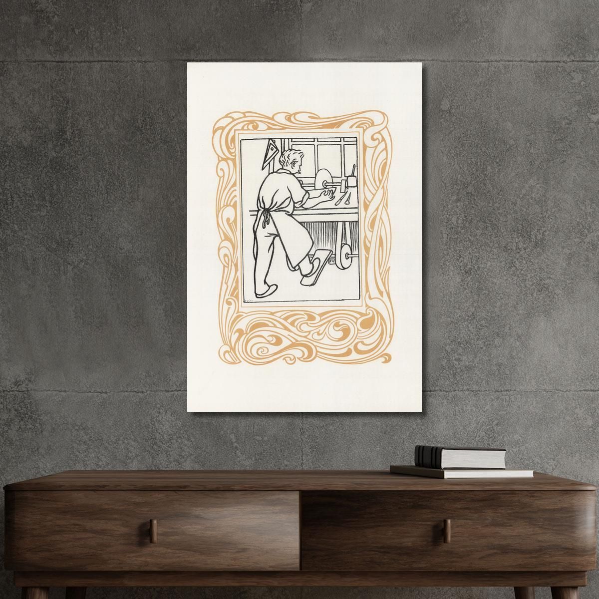 Marquetry Félix Vallotton fvl24 canvas print 