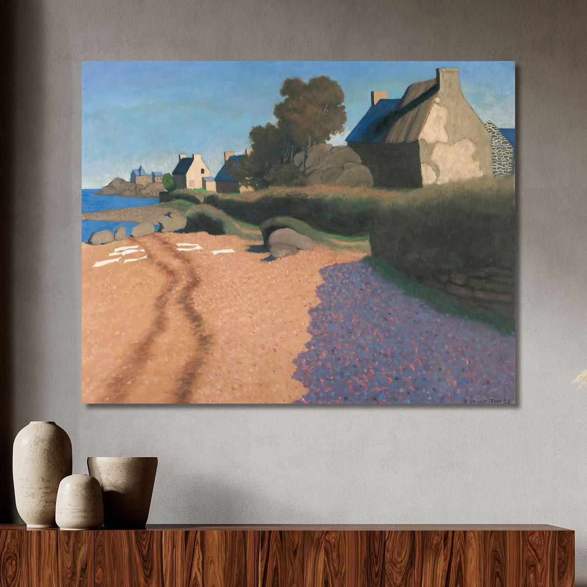 Landscape At Loguivy Félix Vallotton fvl26 canvas print 
