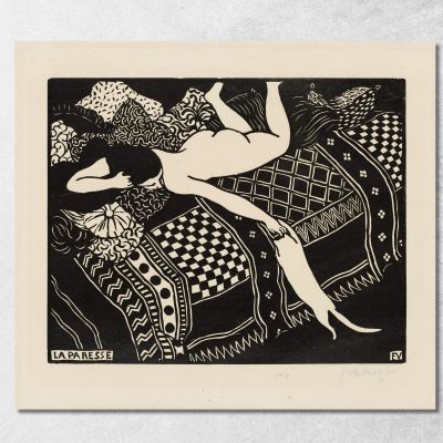 Laziness Félix Vallotton fvl29 canvas print 