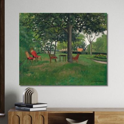 Varengeville Armchairs Félix Vallotton fvl32 canvas print 