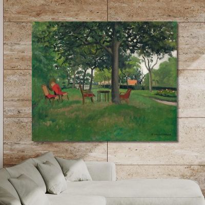 Varengeville Armchairs Félix Vallotton fvl32 canvas print 