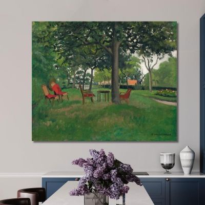 Varengeville Armchairs Félix Vallotton fvl32 canvas print 