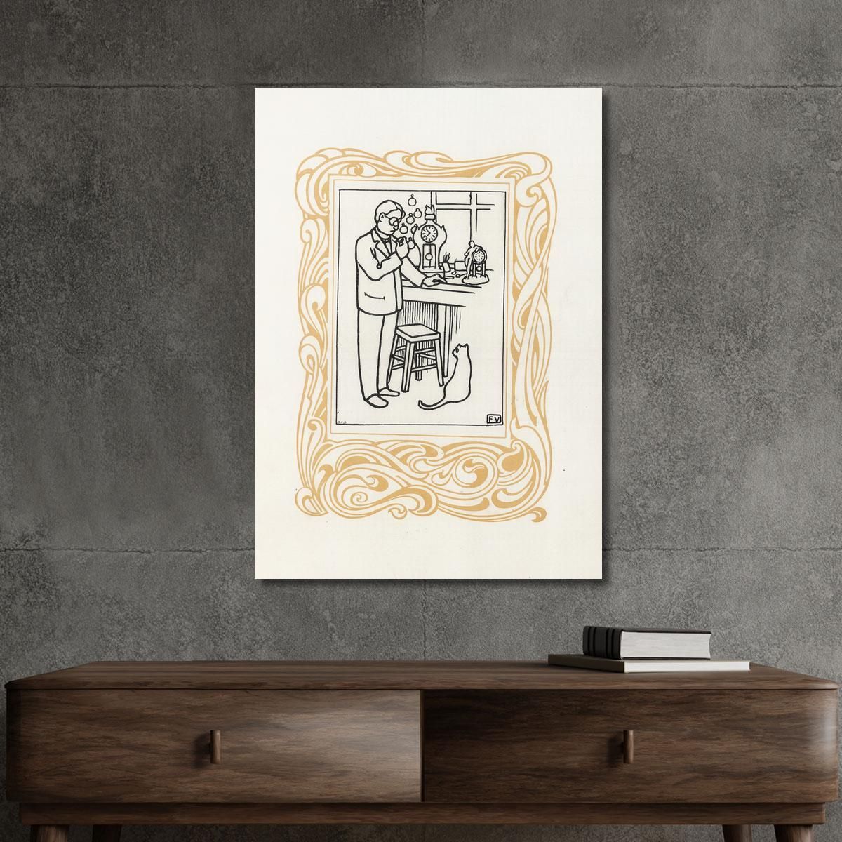 Watchmaking Félix Vallotton fvl36 canvas print 