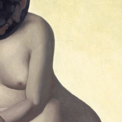 Three Women And One Little Girl Playing In The Water Félix Vallotton fvl68 canvas print