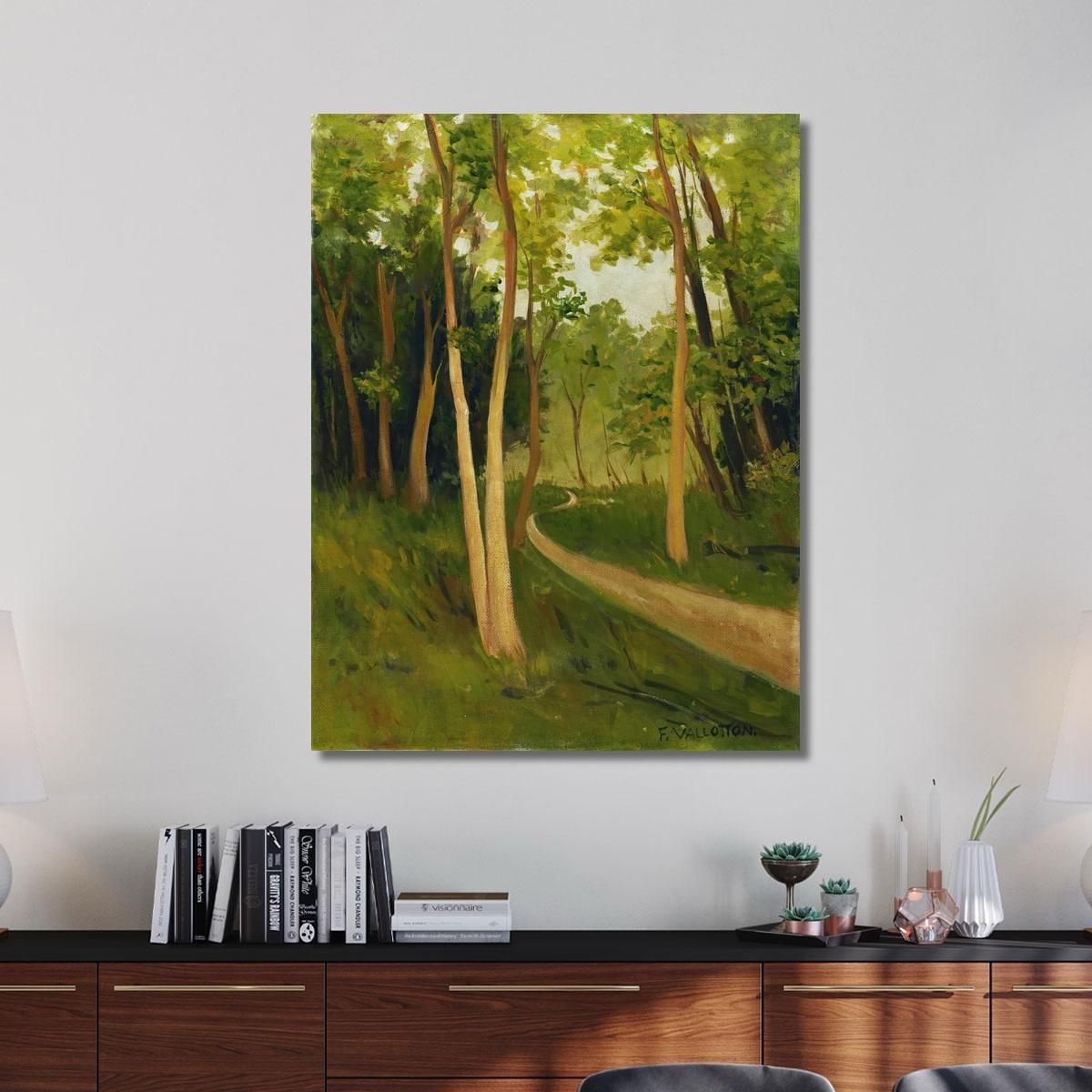 Track In The Bois De Boulogne Félix Vallotton fvl69 canvas print 