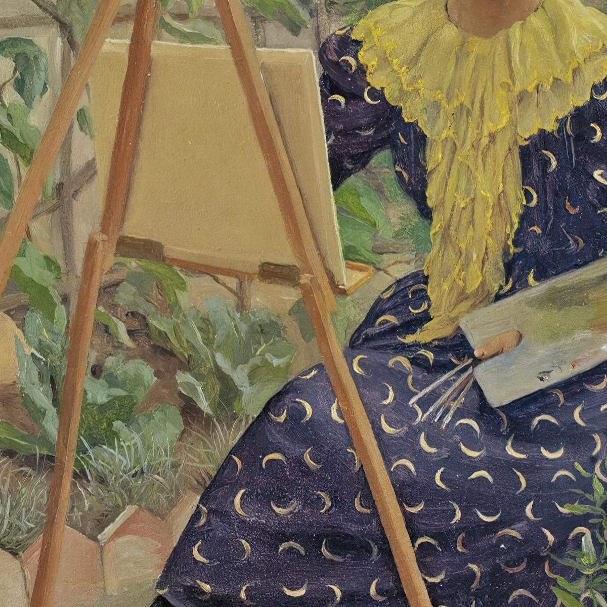 Young Girl Painting Félix Vallotton fvl73 canvas print