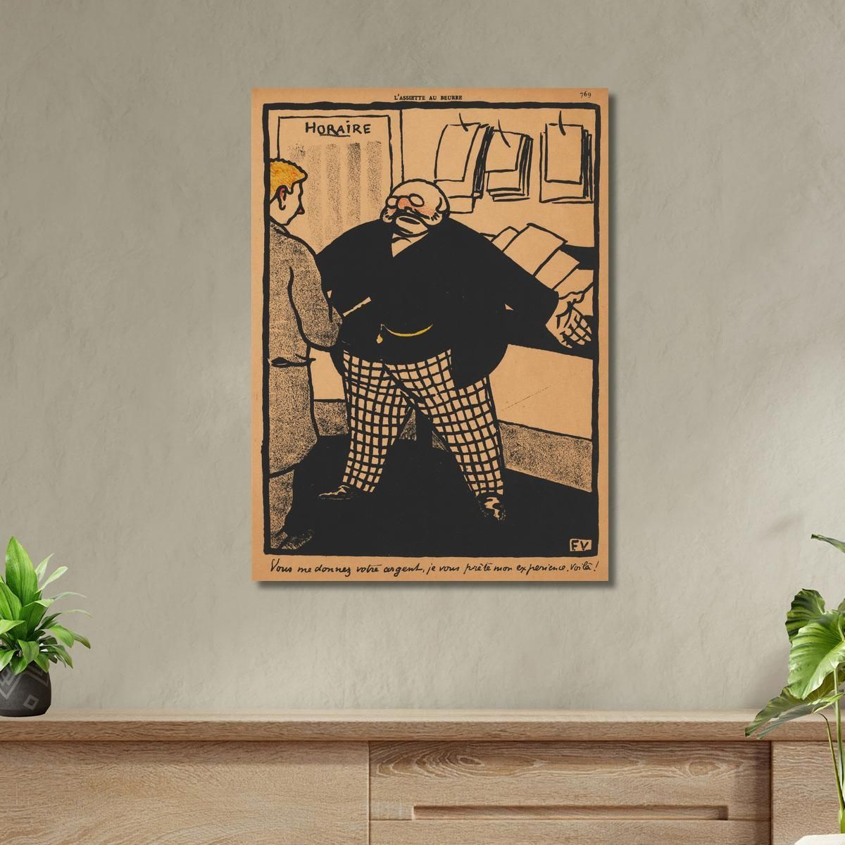 Crimes And Punishments You Give Me Your Money Félix Vallotton fvl81 canvas print 