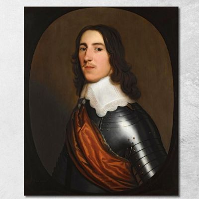 A Portrait Of A Gentleman Half-Length Believed To Be Sir Thomas Ogle Gerard van Honthorst gvh4 canvas print 