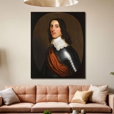 A Portrait Of A Gentleman Half-Length Believed To Be Sir Thomas Ogle Gerard van Honthorst gvh4 canvas print 