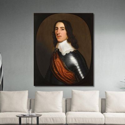 A Portrait Of A Gentleman Half-Length Believed To Be Sir Thomas Ogle Gerard van Honthorst gvh4 canvas print 