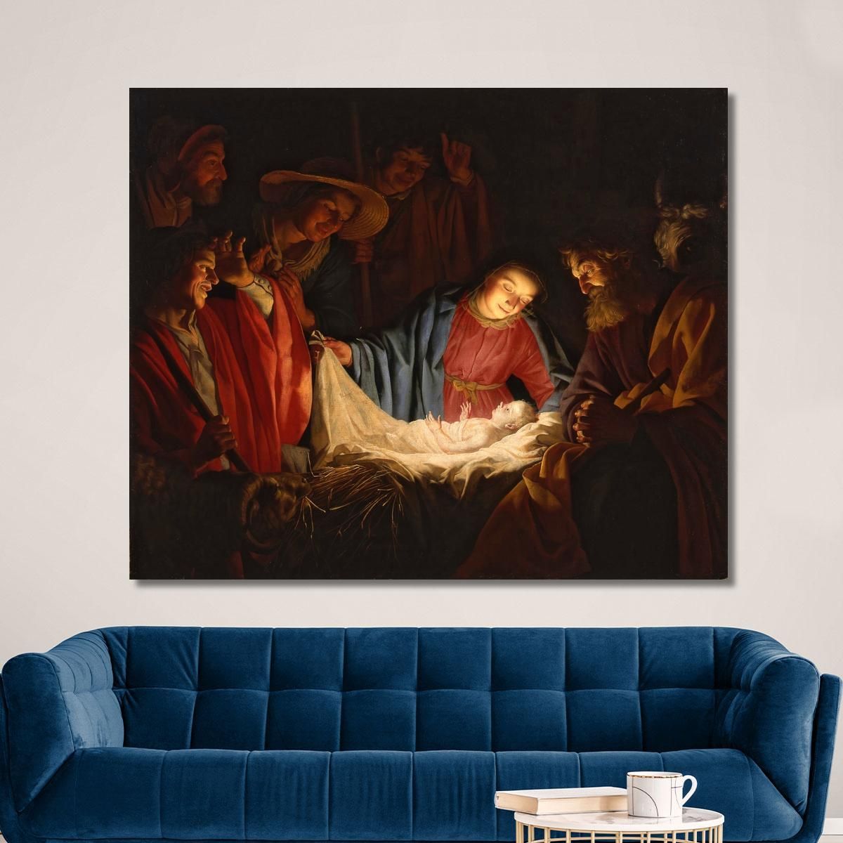 Adoration Of The Shepherds Gerard van Honthorst gvh8 canvas print 