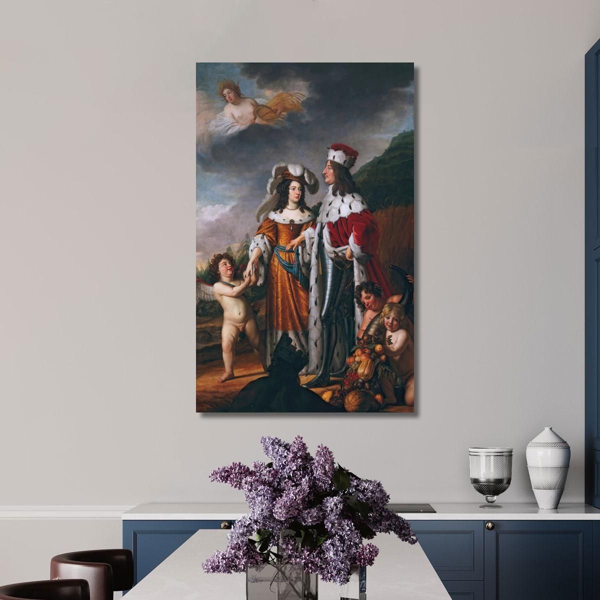 Louise Henriette Leads Friedrich Wilhelm Elector Of Brandenburg To Her Parents Gerard van Honthorst gvh24 canvas print 