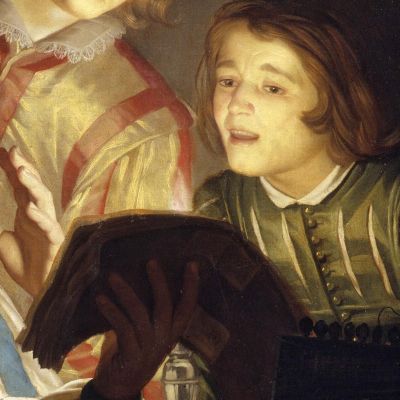 Musical Group By Candlelight Gerard van Honthorst gvh27 canvas print
