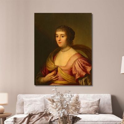 Portrait Of Amalia Van Solms Gerard van Honthorst gvh31 canvas print 