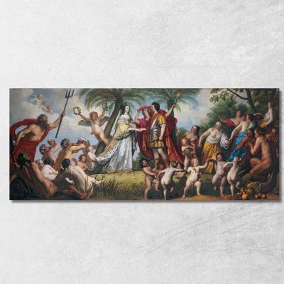 The Marriage Of Frederik Hendrik And Amalia Van Solms Gerard van Honthorst gvh51 canvas print 