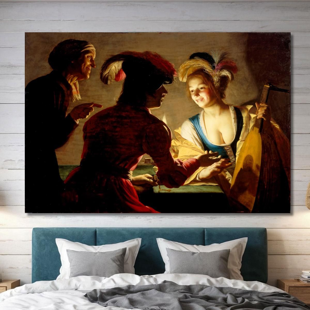 The Procuress Gerard van Honthorst, gvh54 canvas print