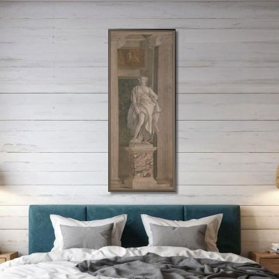 Allegorical Figure Representing Arithmetic Giovanni Battista Tiepolo gbt4 canvas print 