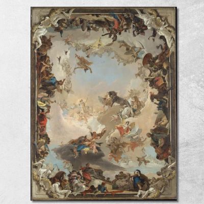 Allegory Of The Planets And Continents Giovanni Battista Tiepolo gbt8 canvas print 