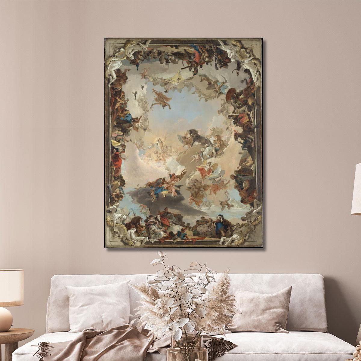 Allegory Of The Planets And Continents Giovanni Battista Tiepolo gbt8 canvas print 