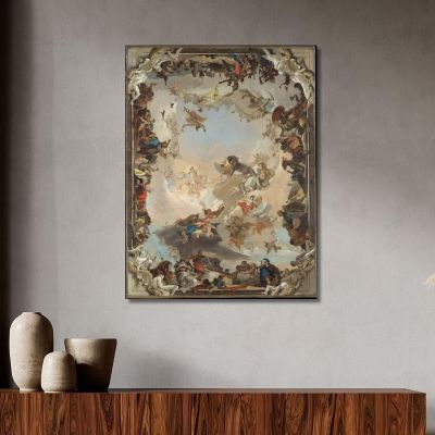 Allegory Of The Planets And Continents Giovanni Battista Tiepolo gbt8 canvas print 