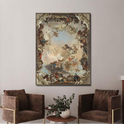 Allegory Of The Planets And Continents Giovanni Battista Tiepolo gbt8 canvas print 