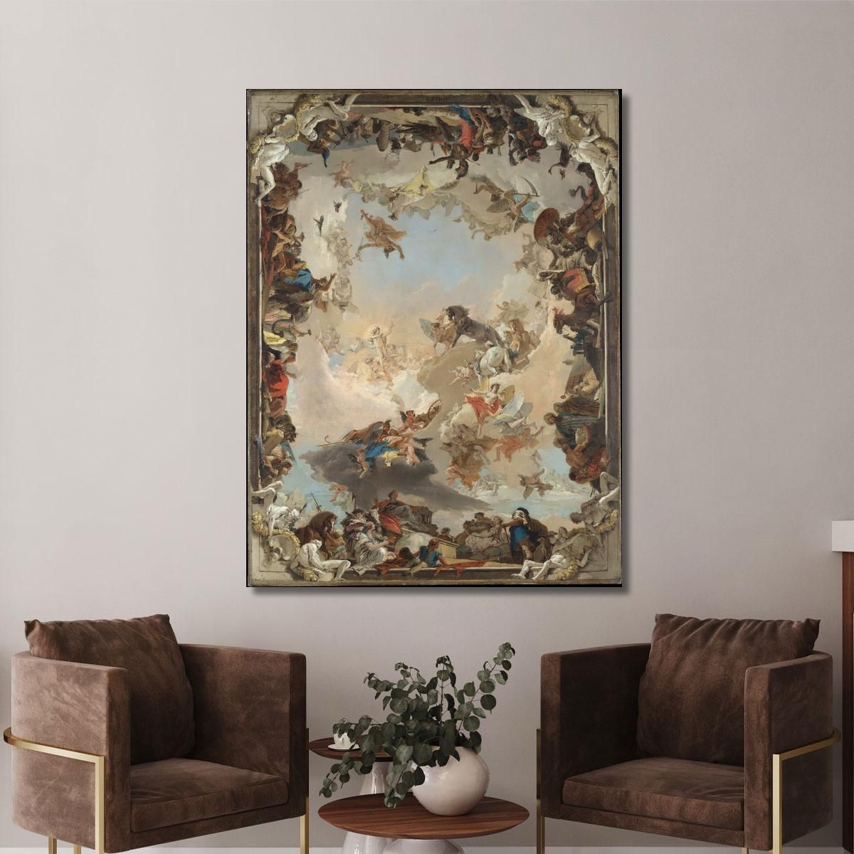 Allegory Of The Planets And Continents Giovanni Battista Tiepolo gbt8 canvas print 