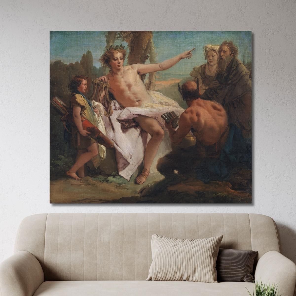 Apollo And Marsyas Giovanni Battista Tiepolo gbt10 canvas print 