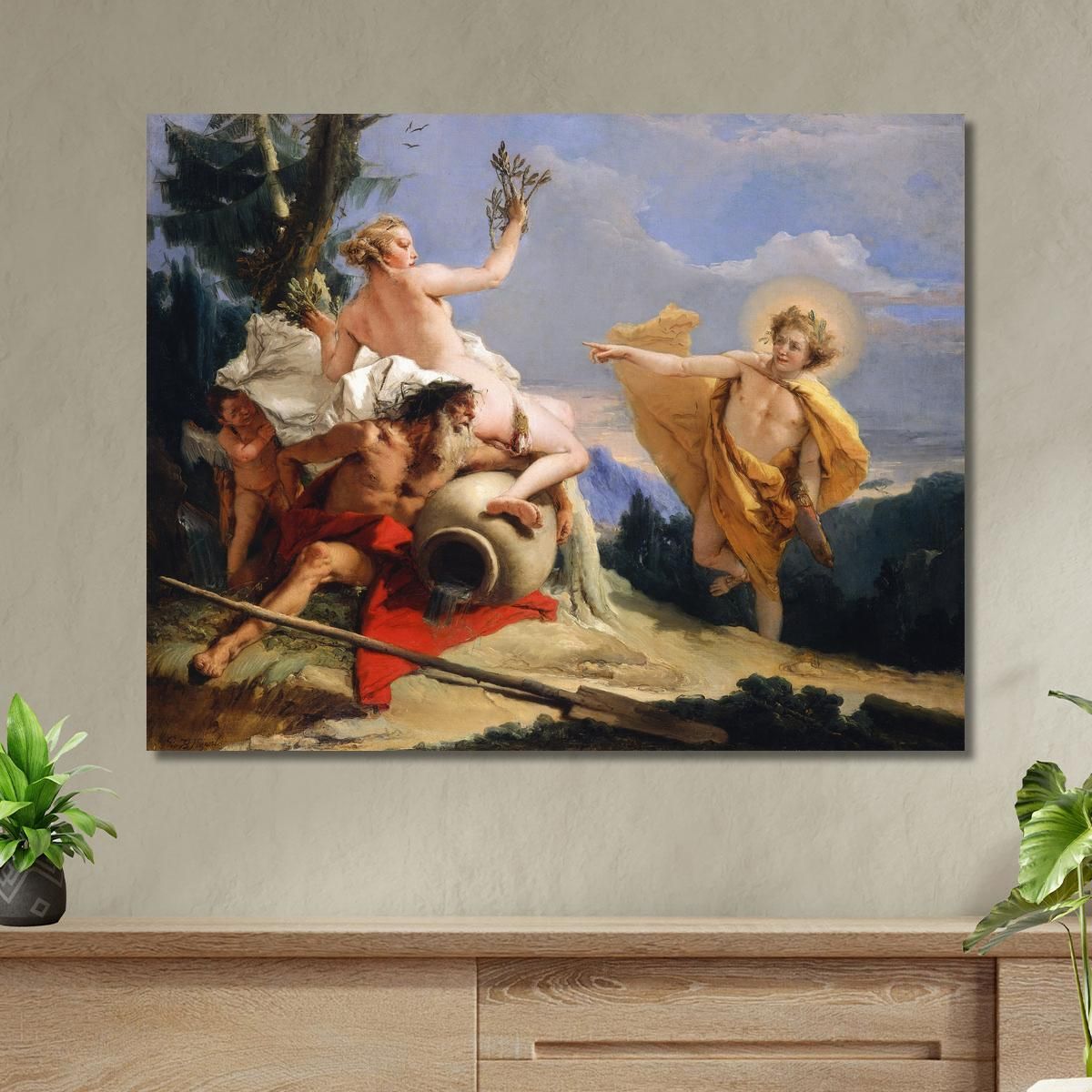 Apollo Pursuing Daphne Giovanni Battista Tiepolo gbt11 canvas print 
