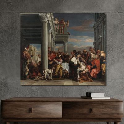 Christ In The House Of Simon The Pharisee Giovanni Battista Tiepolo gbt17 canvas print 