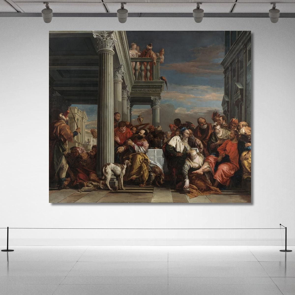 Christ In The House Of Simon The Pharisee Giovanni Battista Tiepolo gbt17 canvas print 