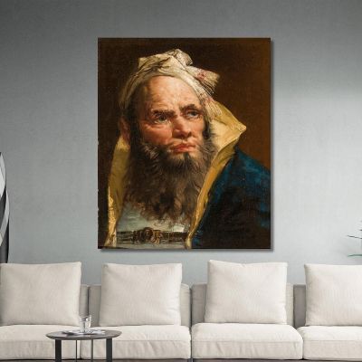 Head Of A Philosopher Giovanni Battista Tiepolo gbt20 canvas print 