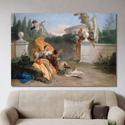 Rinaldo And Armida In Her Garden Giovanni Battista Tiepolo gbt27 canvas print 