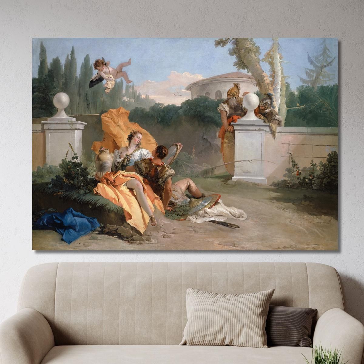 Rinaldo And Armida In Her Garden Giovanni Battista Tiepolo gbt27 canvas print 