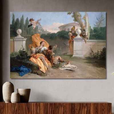 Rinaldo And Armida In Her Garden Giovanni Battista Tiepolo gbt27 canvas print 