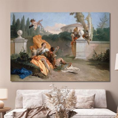 Rinaldo And Armida In Her Garden Giovanni Battista Tiepolo gbt27 canvas print 