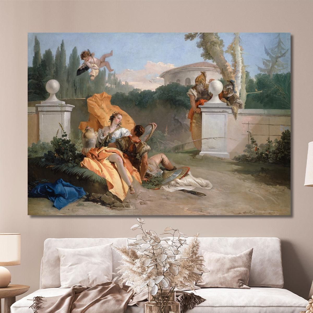 Rinaldo And Armida In Her Garden Giovanni Battista Tiepolo gbt27 canvas print 