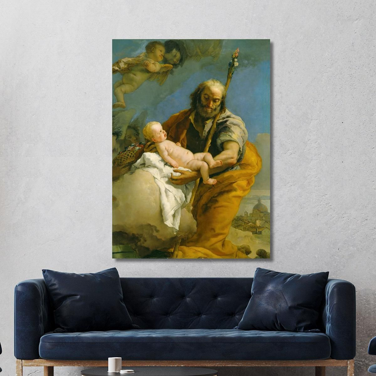 Saint Joseph And The Christ Child Giovanni Battista Tiepolo gbt30 canvas print 