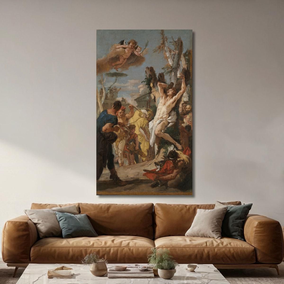 Study For The Martyrdom Of Saint Sebastian Giovanni Battista Tiepolo gbt34 canvas print 