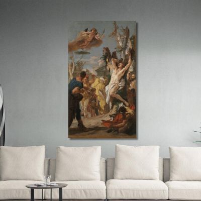 Study For The Martyrdom Of Saint Sebastian Giovanni Battista Tiepolo gbt34 canvas print 