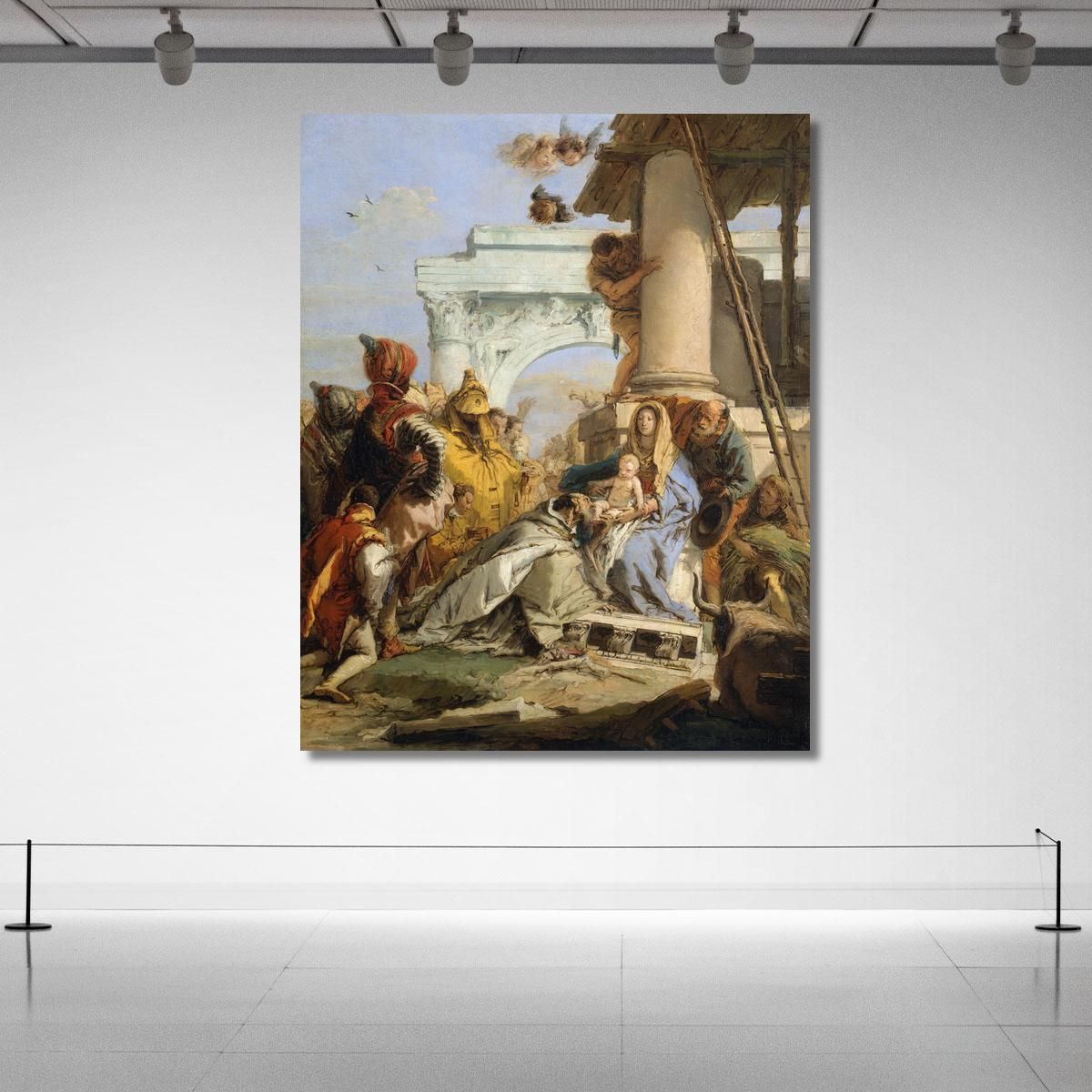The Adoration Of The Magi Giovanni Battista Tiepolo gbt35 canvas print 
