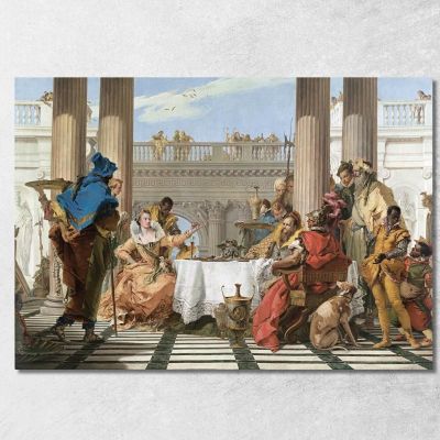 The Banquet Of Cleopatra Giovanni Battista Tiepolo gbt37 canvas print 