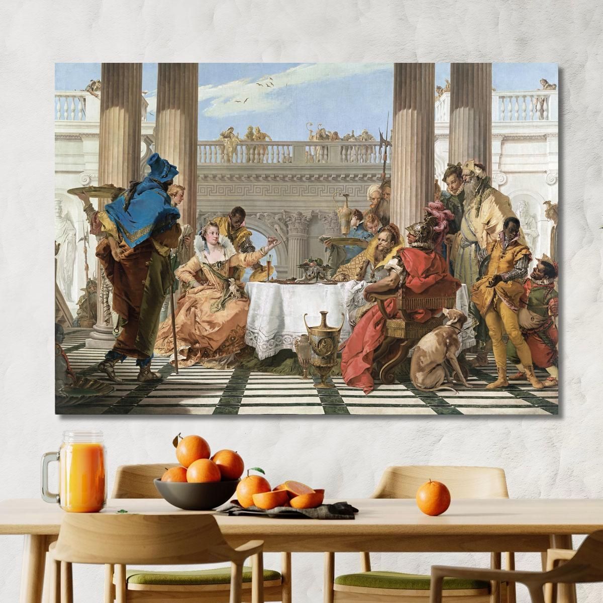 The Banquet Of Cleopatra Giovanni Battista Tiepolo gbt37 canvas print 
