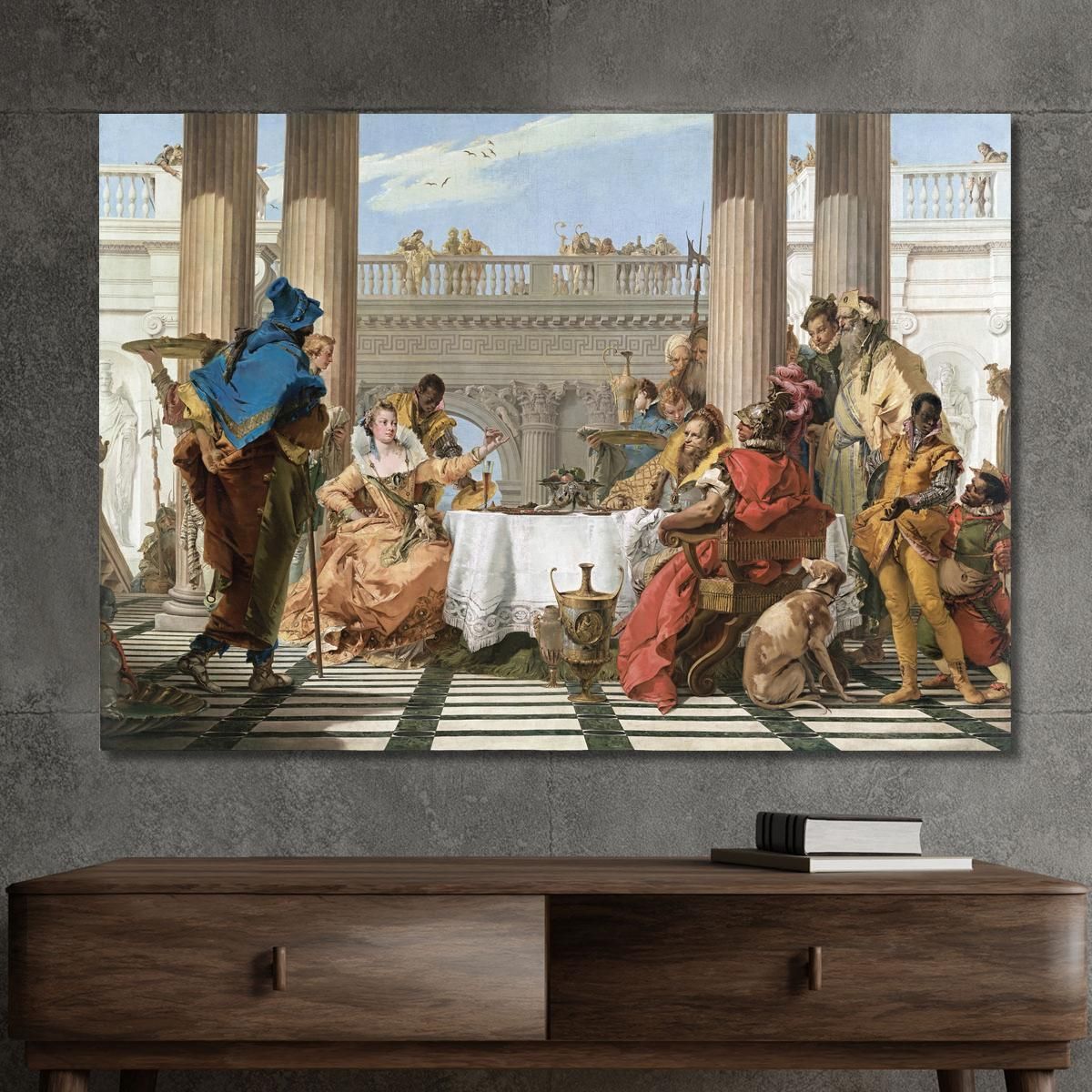The Banquet Of Cleopatra Giovanni Battista Tiepolo gbt37 canvas print 