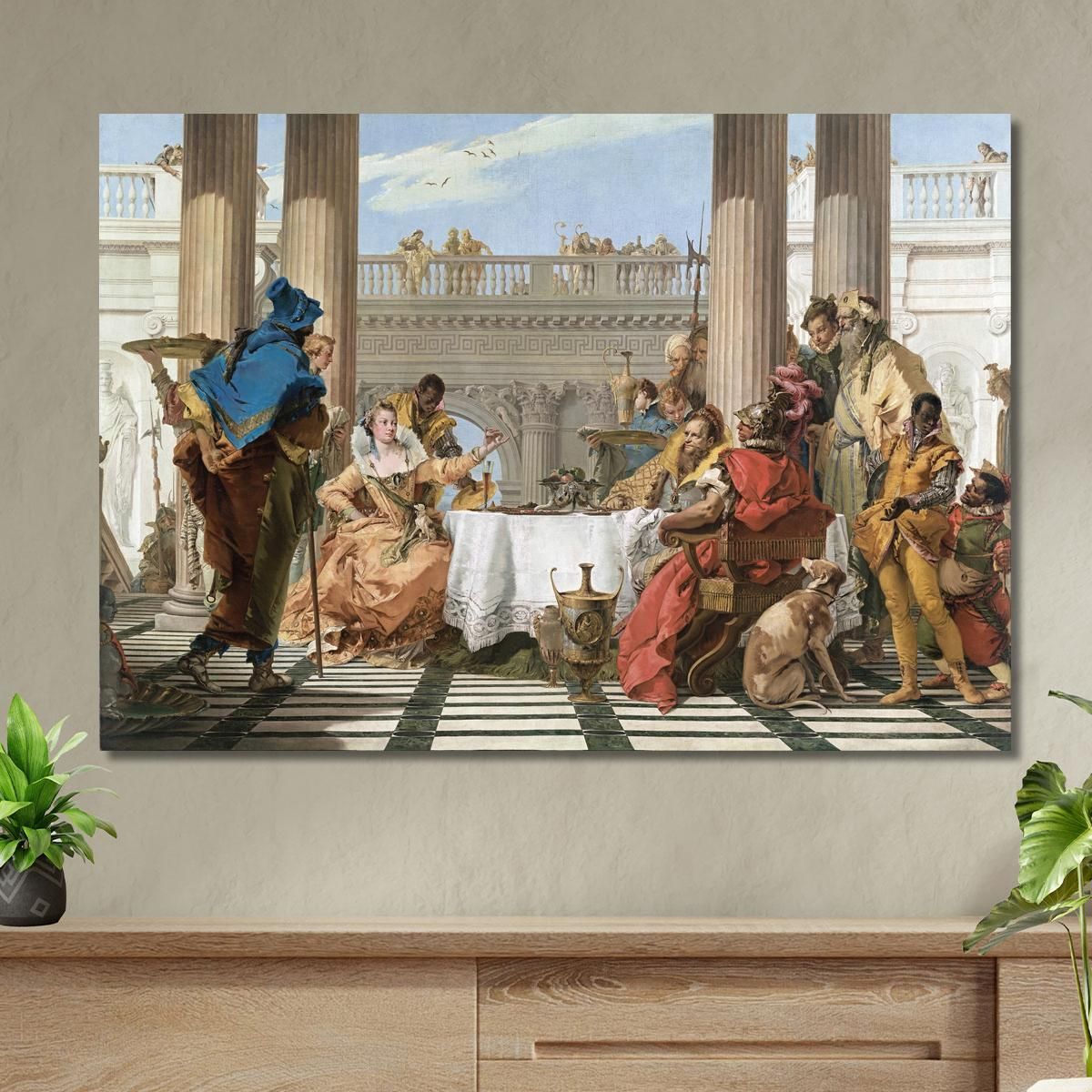 The Banquet Of Cleopatra Giovanni Battista Tiepolo gbt37 canvas print 