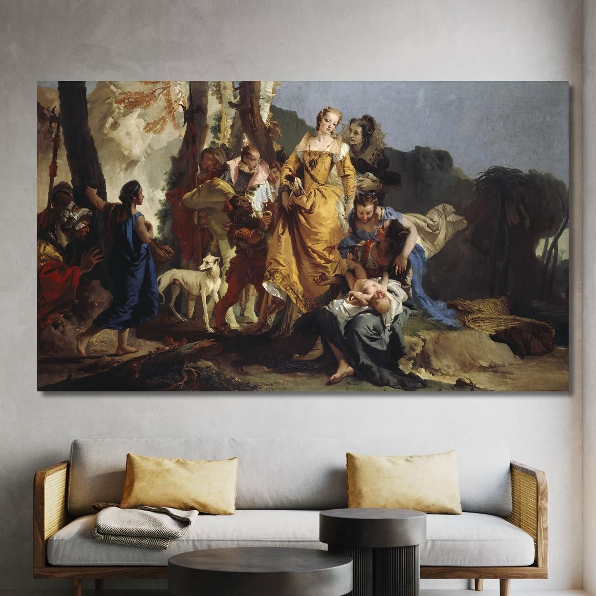 The Finding Of Moses Giovanni Battista Tiepolo gbt43 canvas print 